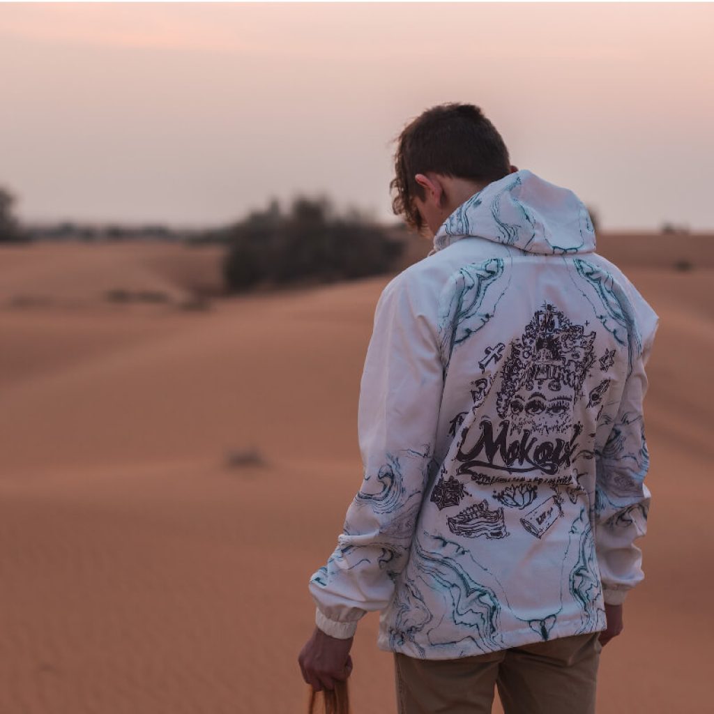 Boy Standing in Desert Safari Photoshoot